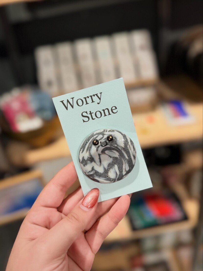 Worry Stone Marmer grijs